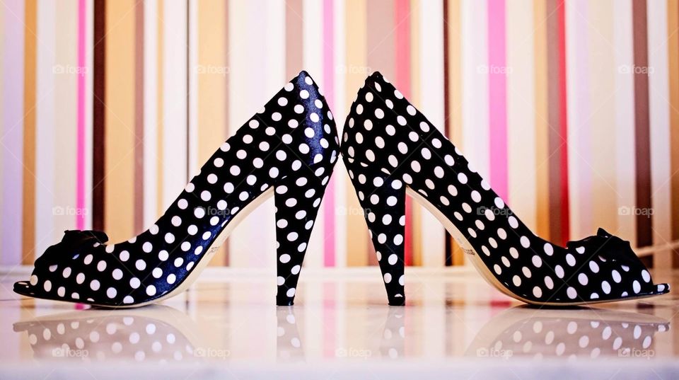 Polka dot shoes