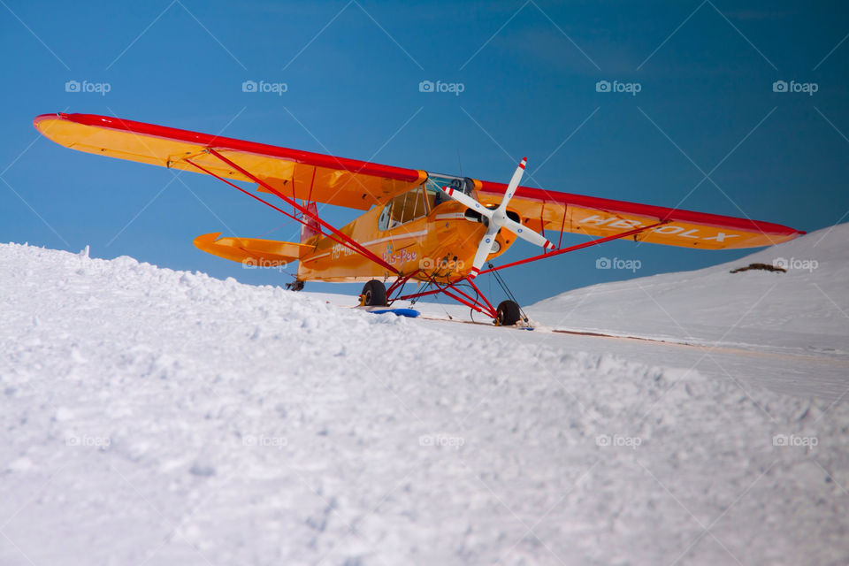 snow airplane aircraft flight by cmosphotos