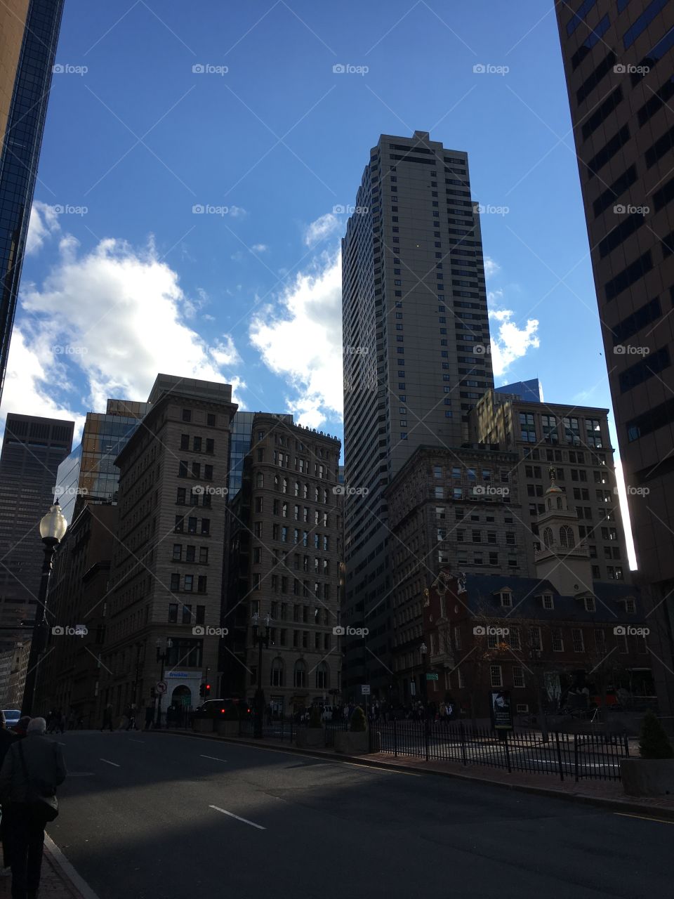 Boston in the evening light
