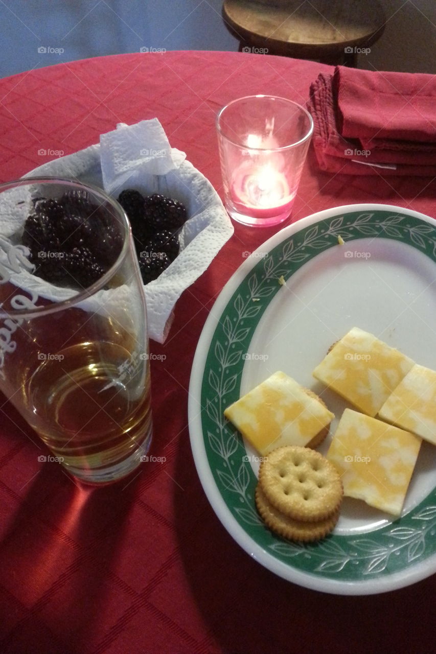 Cheese and wine