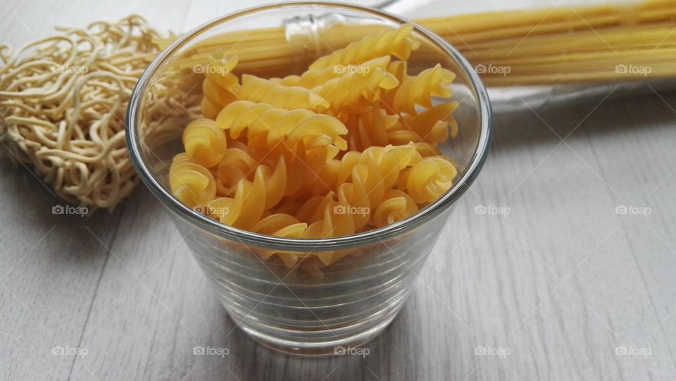 three types of pasta