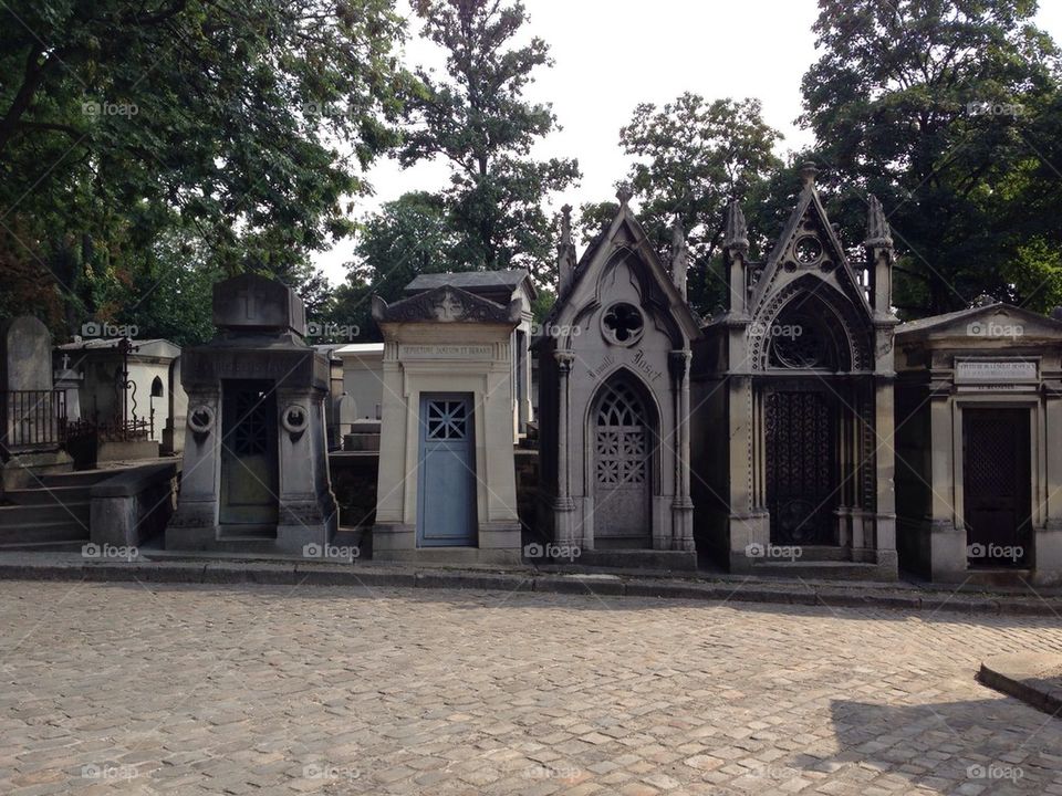 Pere Lachaise Cemetery, Paris France 
