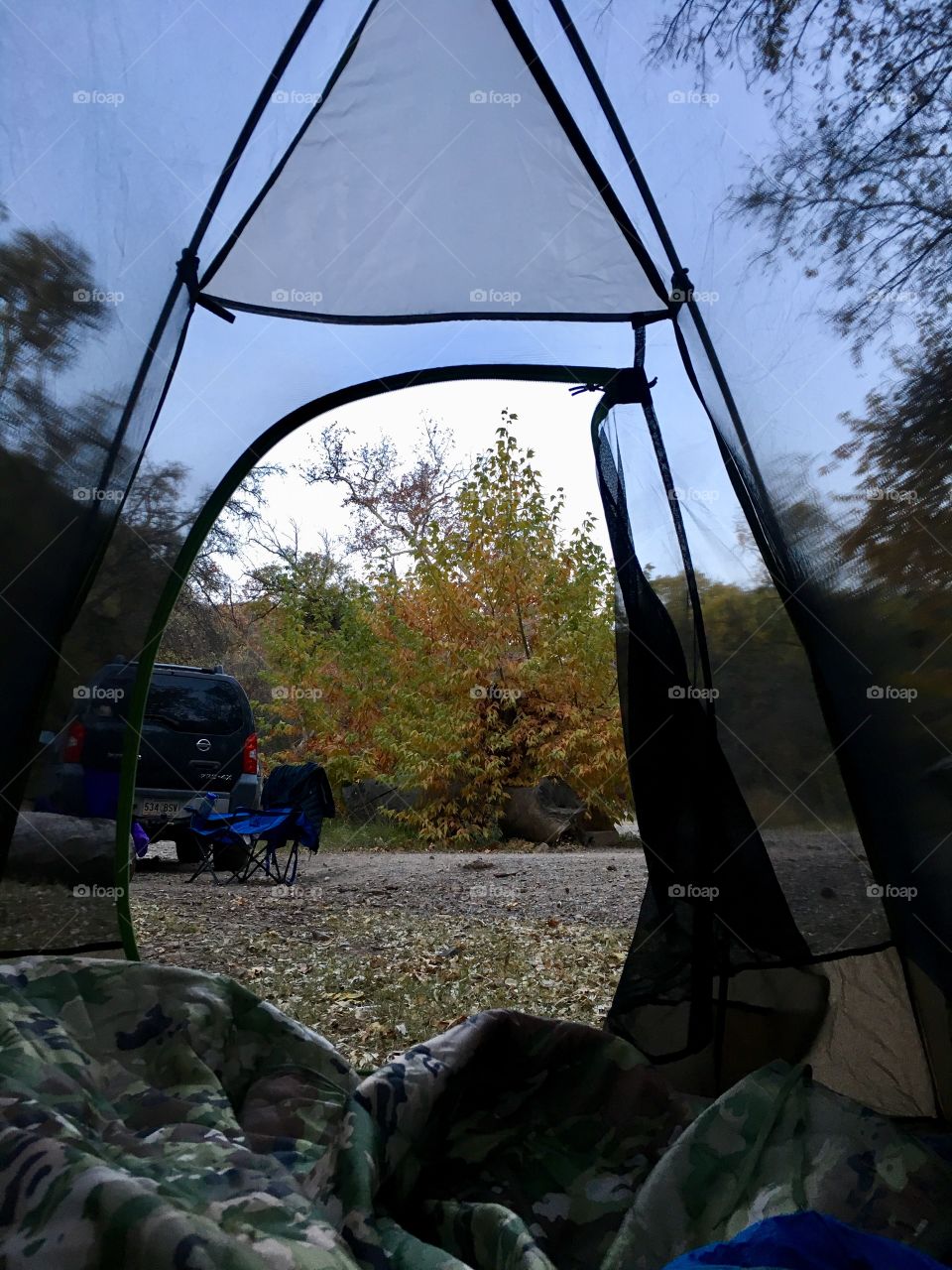 Fall morning at camp 
