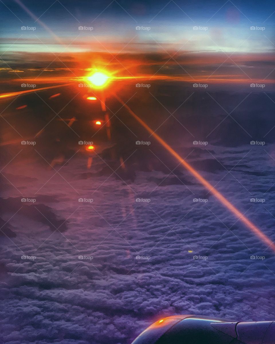 Sunset somewhere in the sky