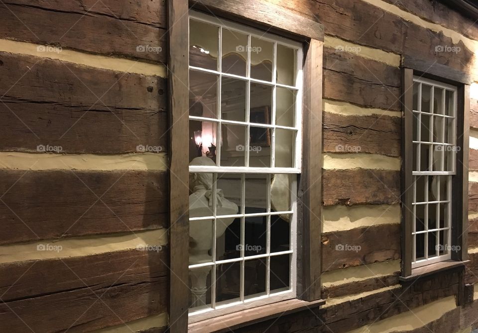 Log Cabin Window