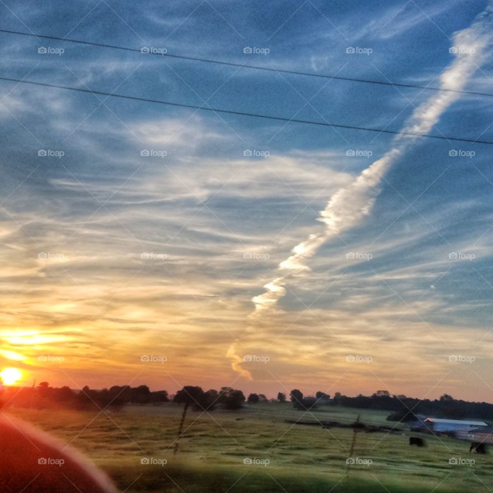 Sunrise over Arkansa