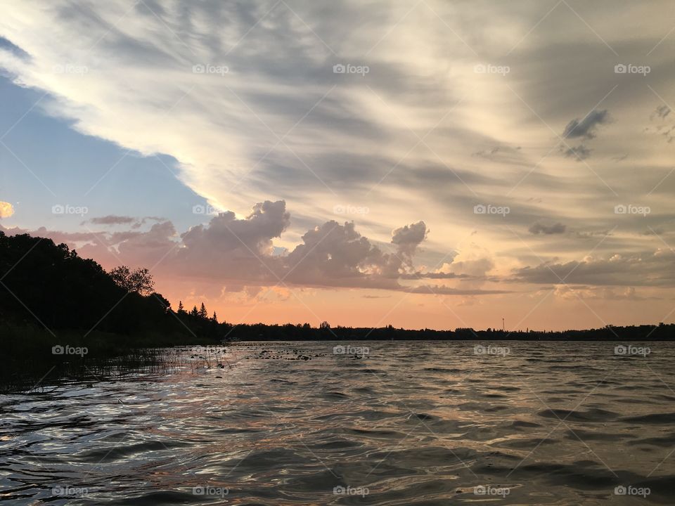 Water, Sunset, Dawn, Beach, No Person