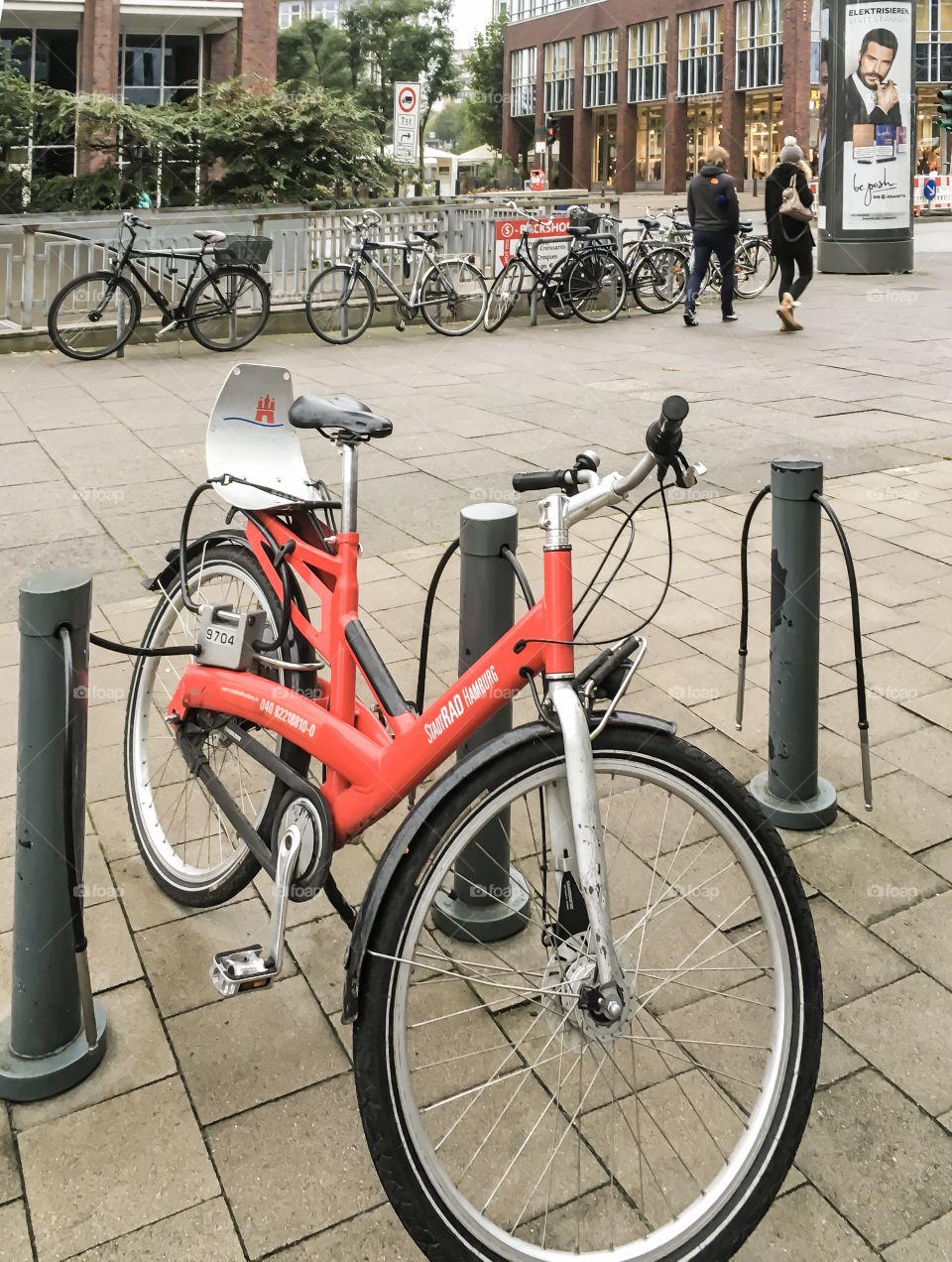 Hamburg. City bicycle rental