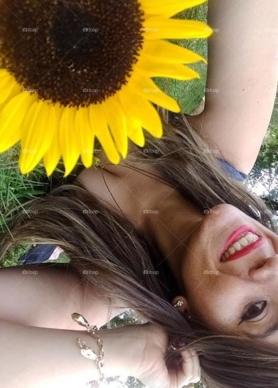 Sunflower and smile