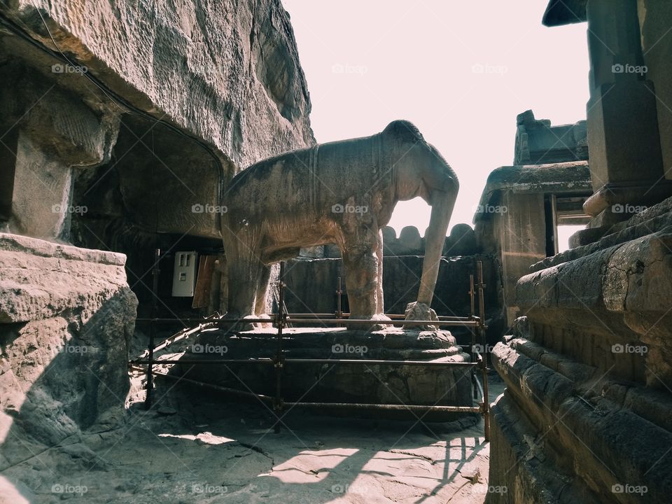 Sculpture - Ellora- Tourism