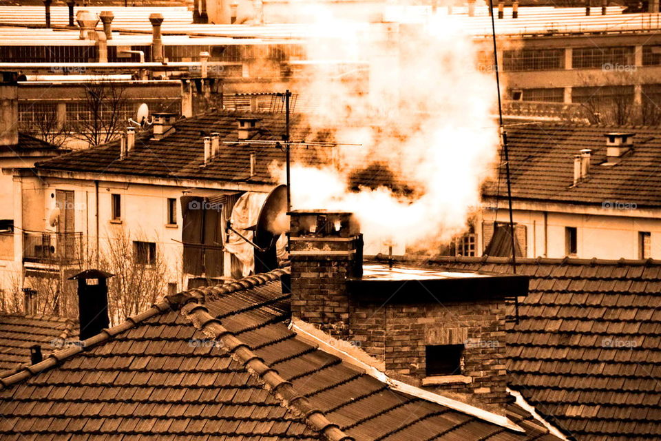 roof. winter. landscape.