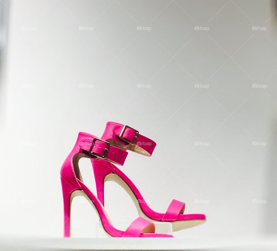 Pink high heels 
