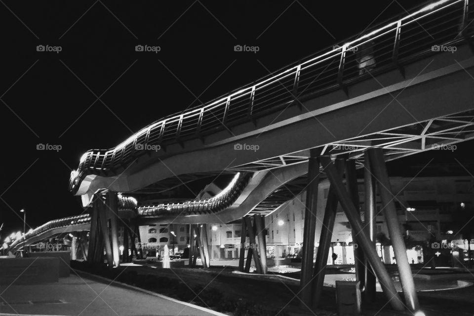 Bridge in San Pedro de Alcantara . New bridge in boulevard San Pedro de Alcantara, Marbella, Spain 