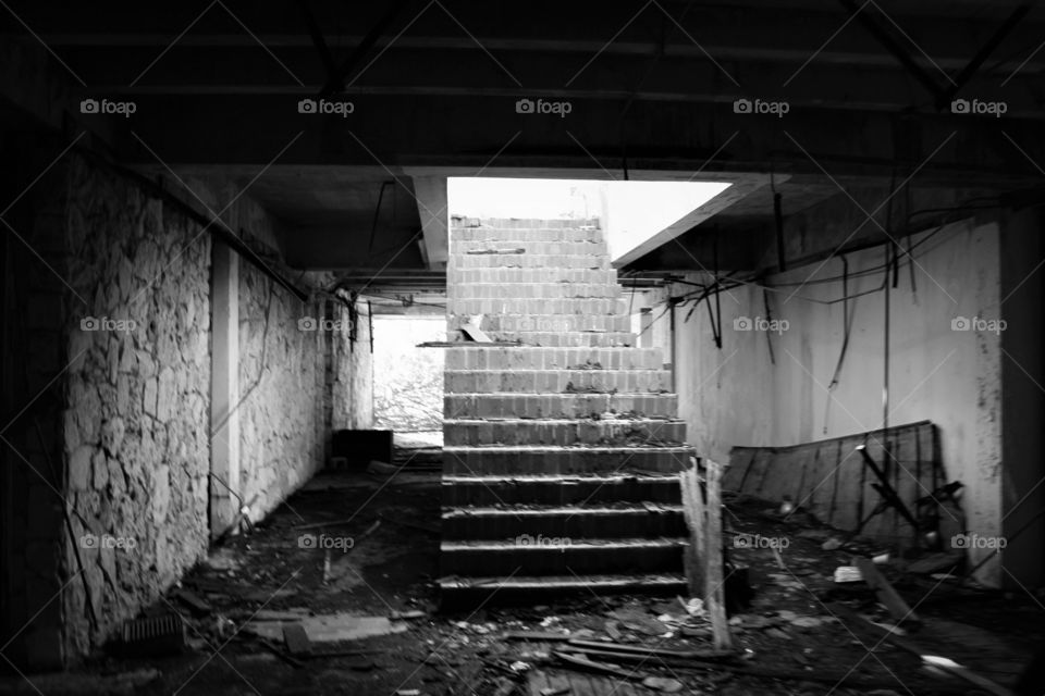 architecture of an older building now in ruins