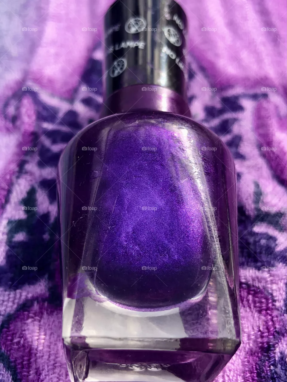 Sparkly Purple Nail Polish