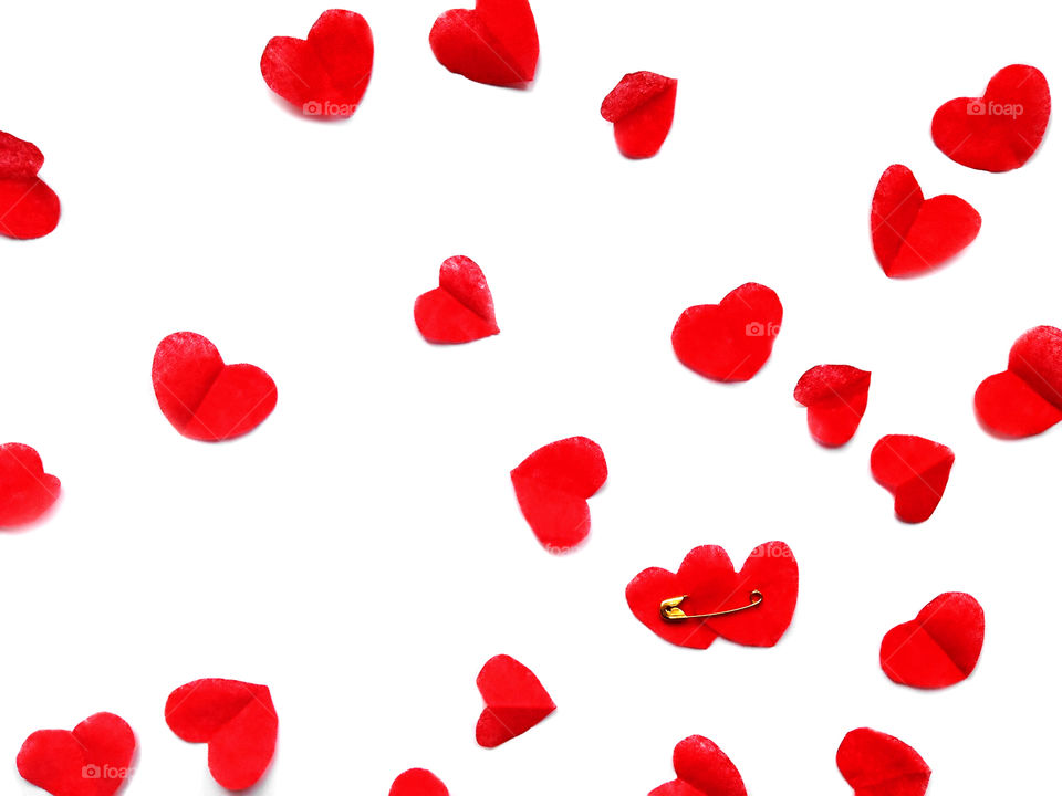 Red hearts 