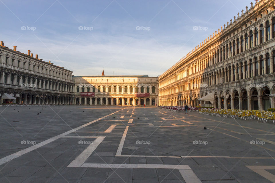 St Mark's square, Museum Correr around sunrise