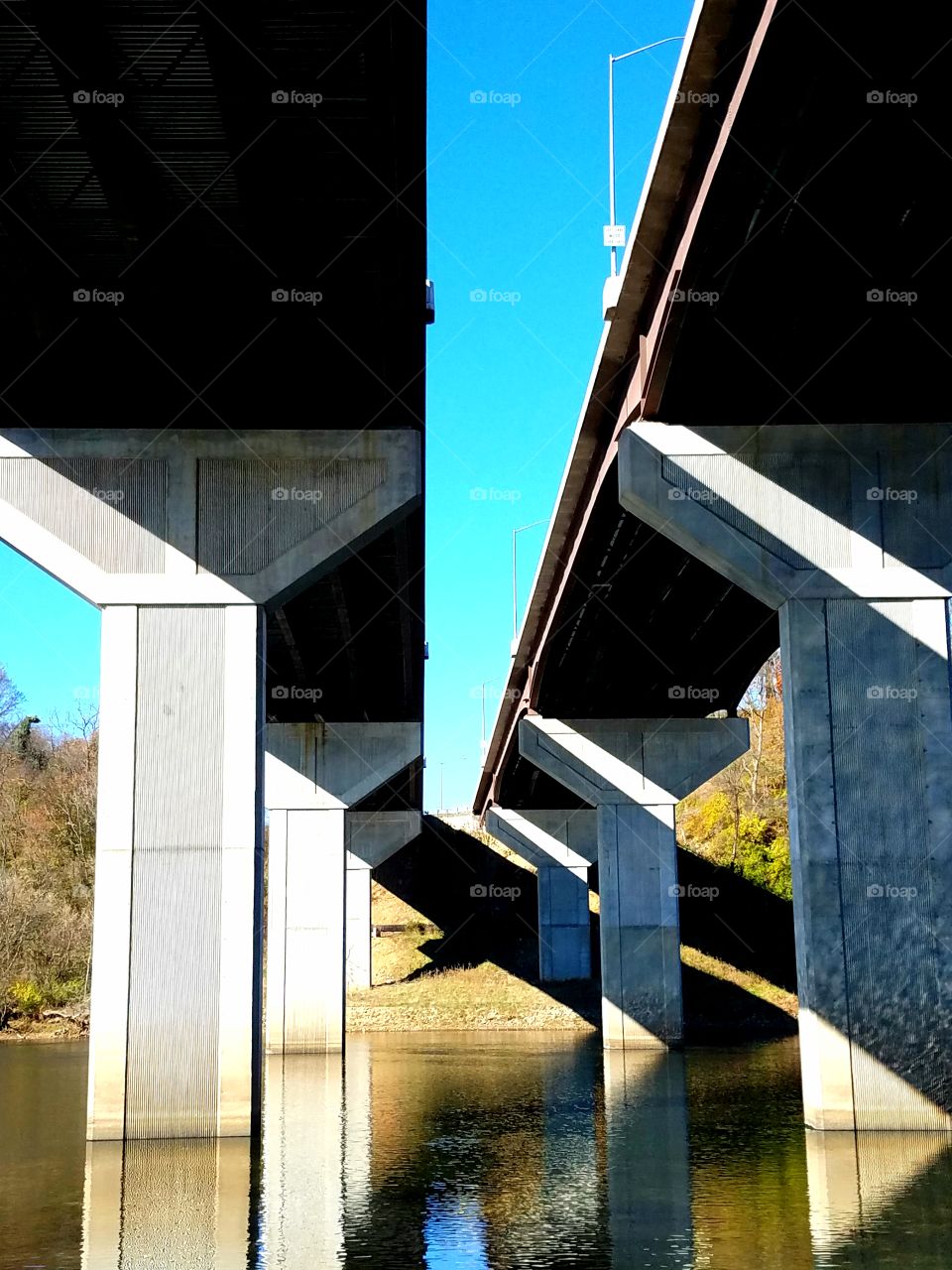 New River Bridge over the park