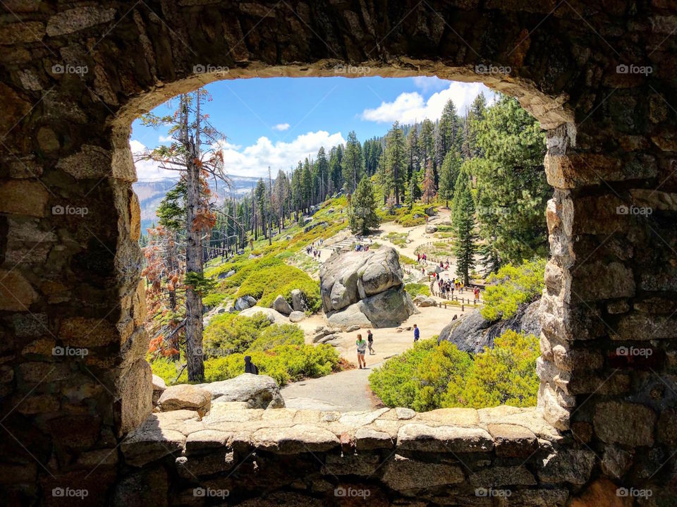 Window to the mountains