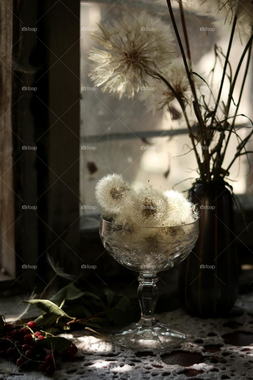 натюрморт из семян