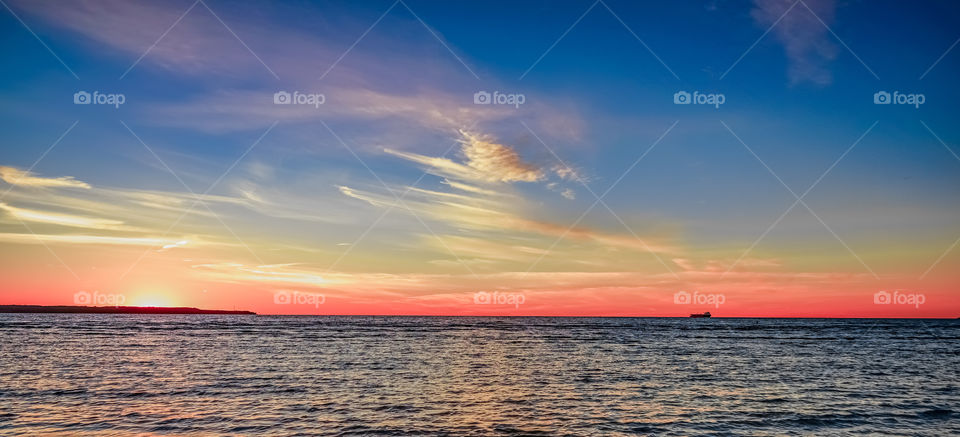 Sunset at the Baltic Sea 