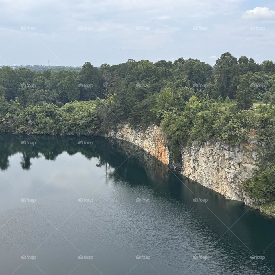 Cliff Over Lake