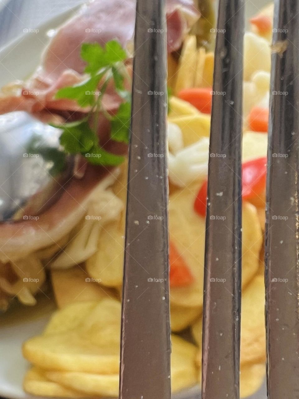 Rectangle angle of food