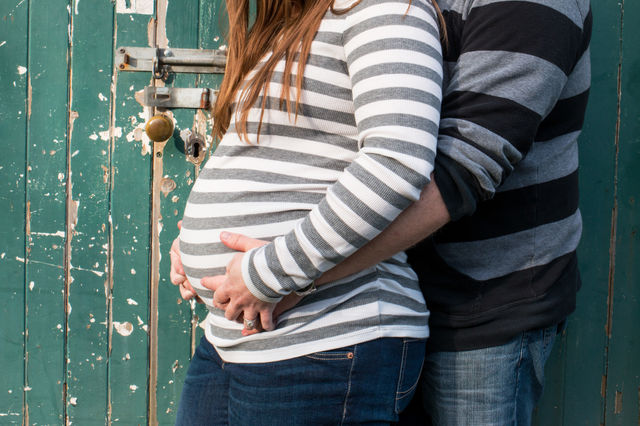 Pregnant woman and husband