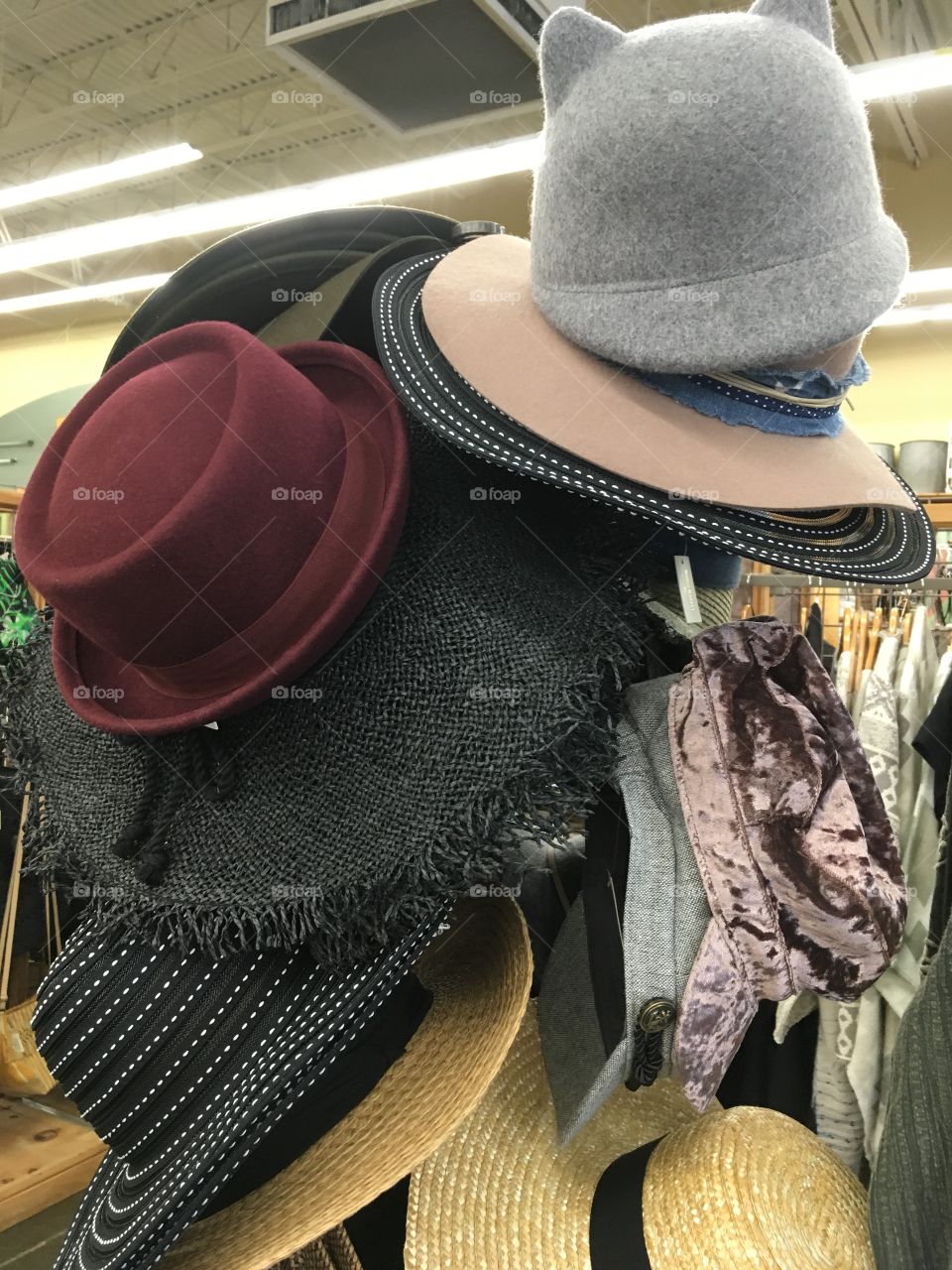 Hats of all kinds at World Market 