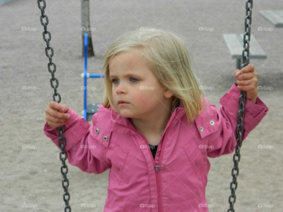 Girl in playground