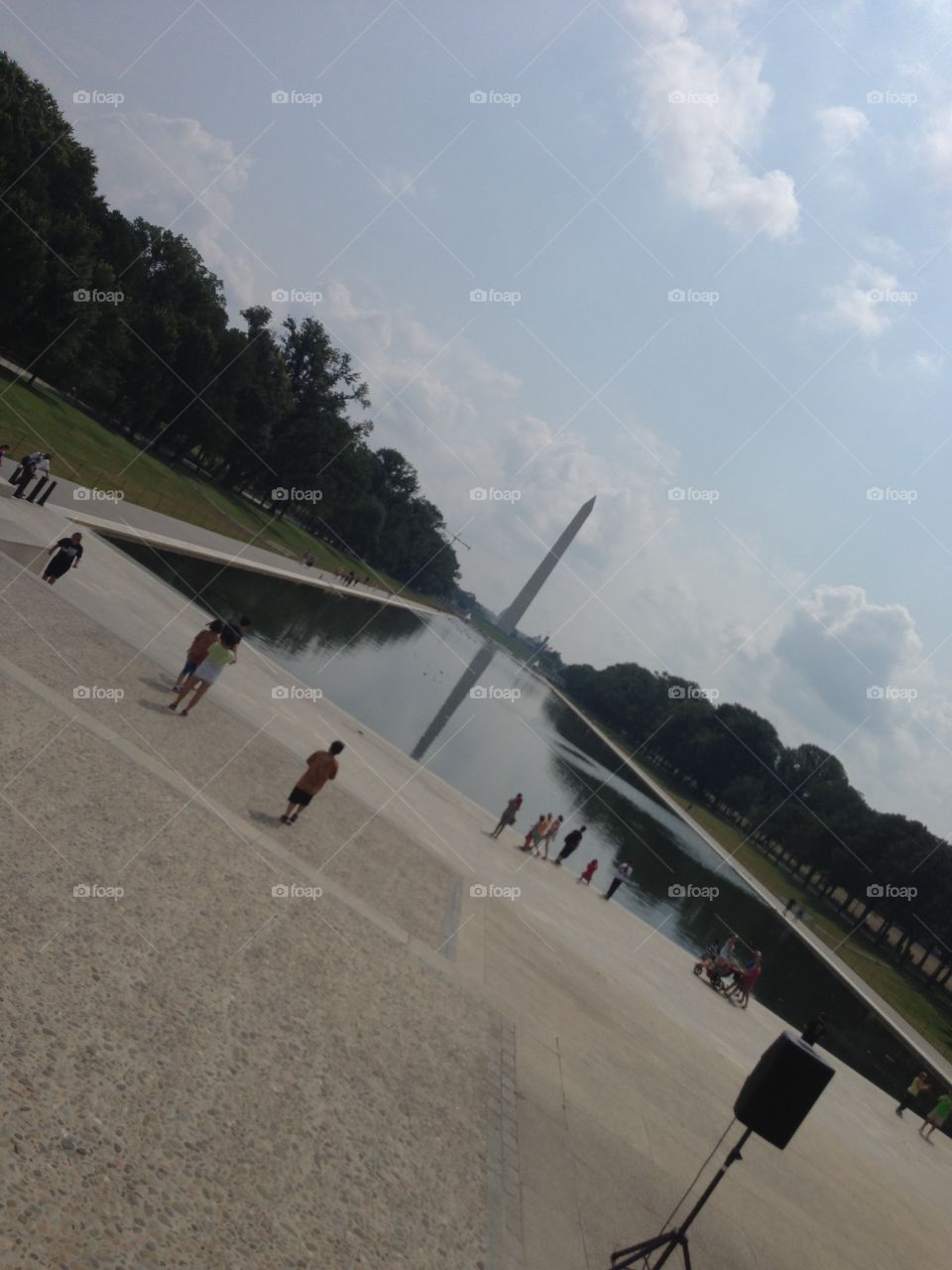 Washington monument and wading. Recent trip to DC picture of the Washington monument and wading pool
