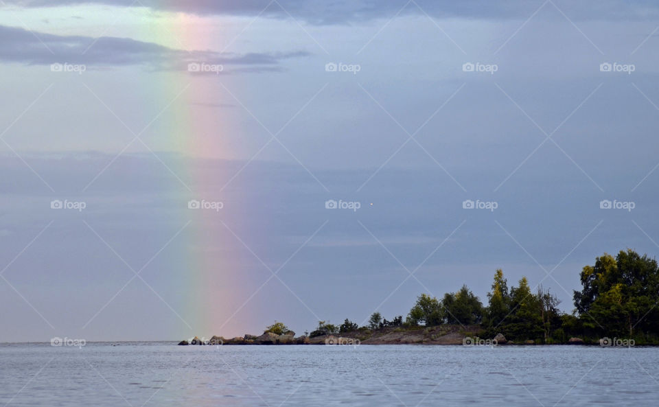 Rainbow in sky, Sweden