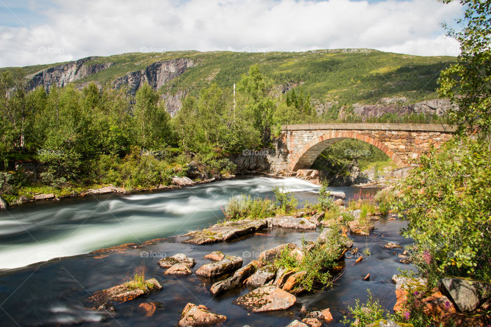 Stone bridge at norway