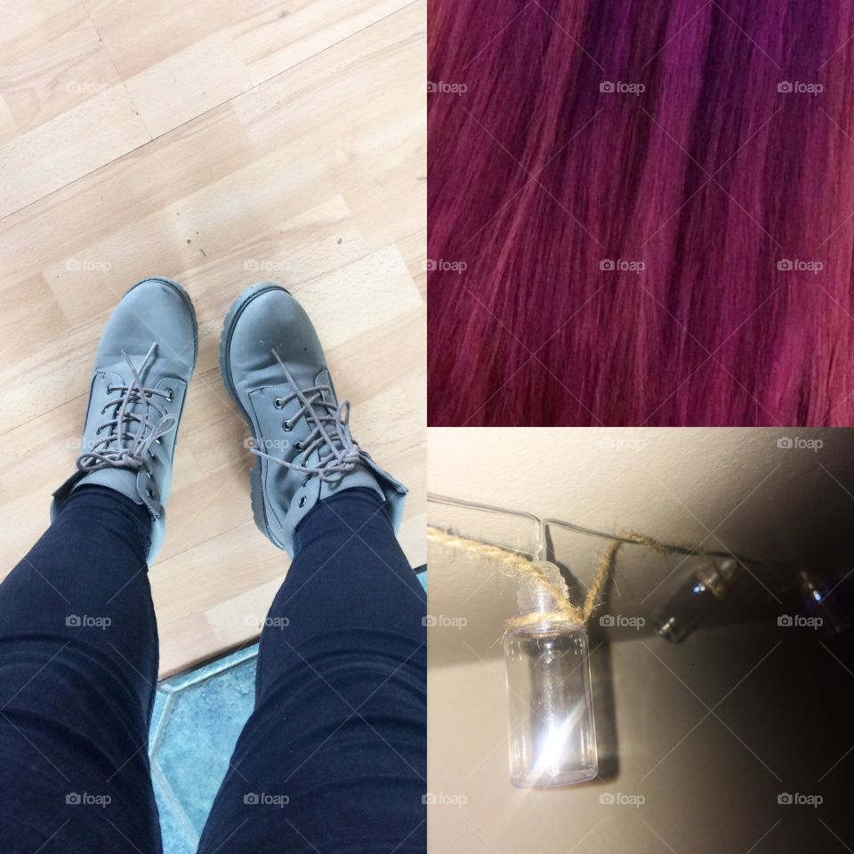 A little edit of mine including my fairly lights, my current hair colour and my favourite boots 