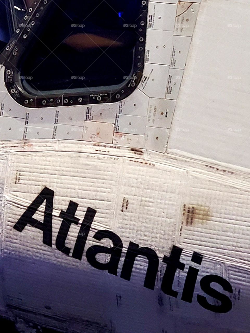 The Space Shuttle Atlantis on display at the Kennedy Space Center in Florida
