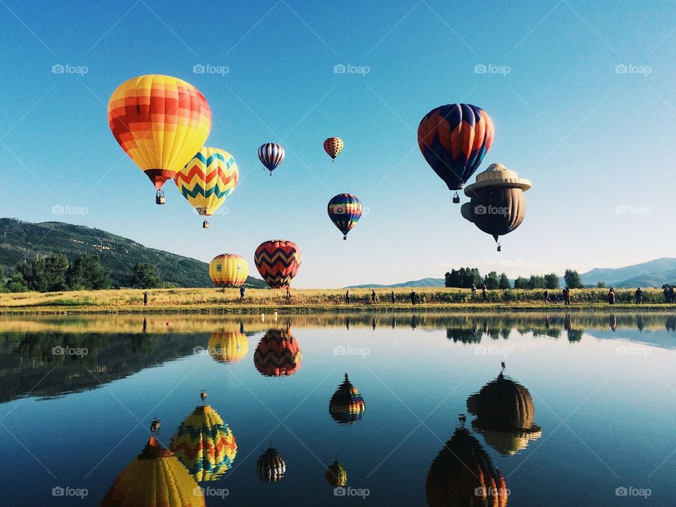 Hot air balloon festival Steamboat Springs 
