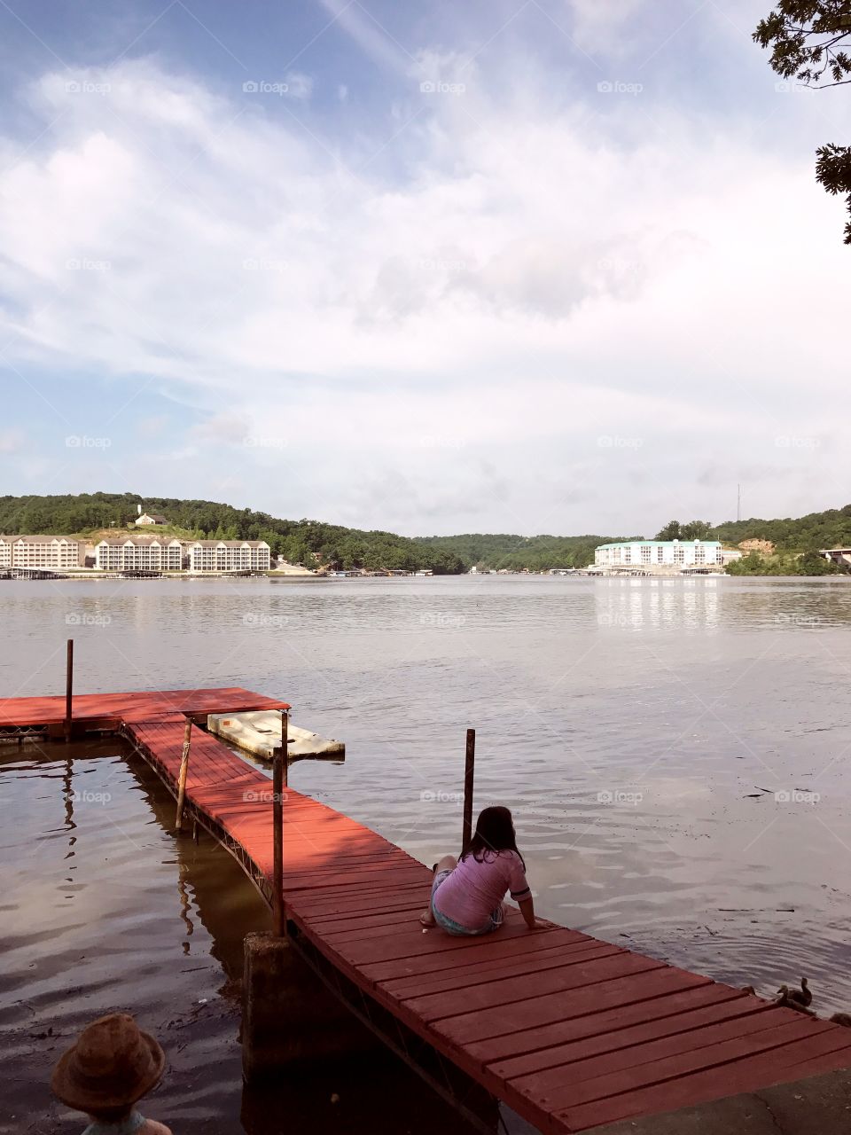 Girl on dock