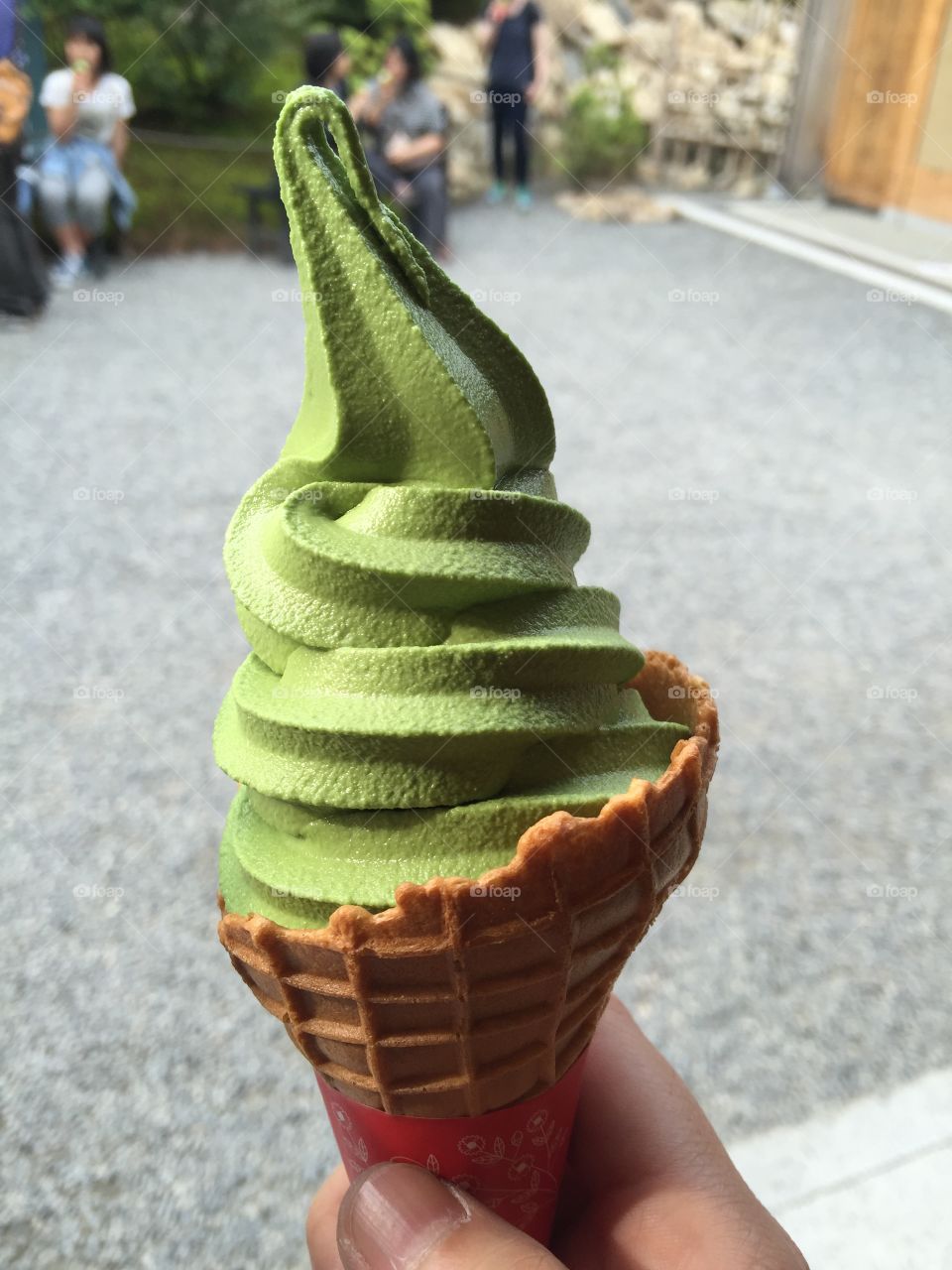 green tea ice cream 