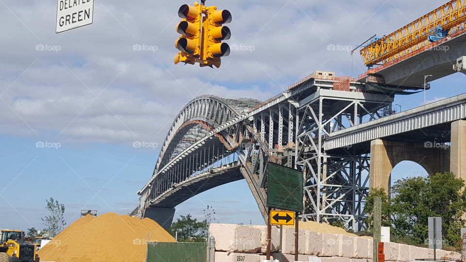 Bayonne bridge being raised
