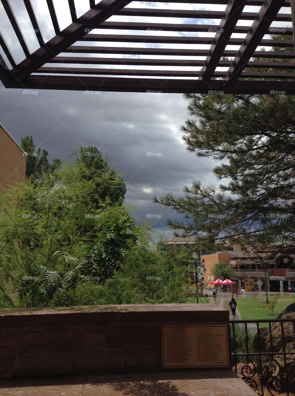Stormy sky over college! 
