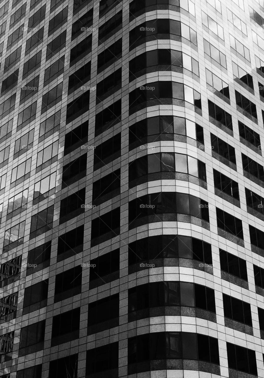 Black and White Office Building