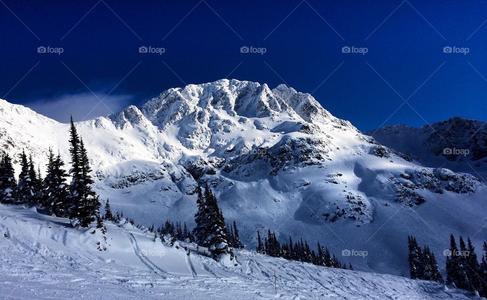 View of a blackcomb mountain