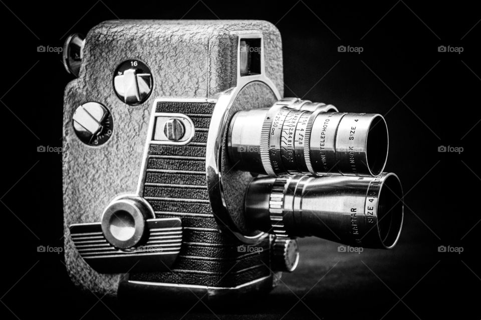 Vintage movie camera.  