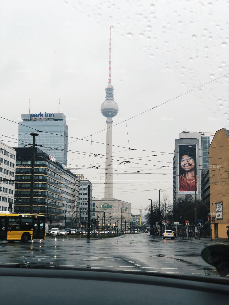 Berlin in the rain