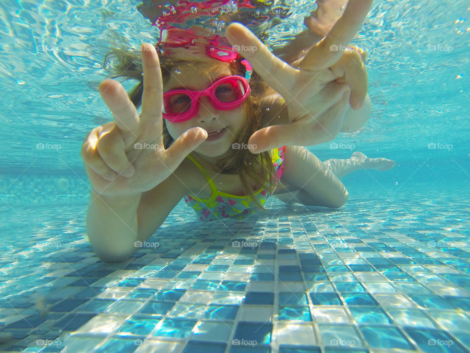 underwater swimming