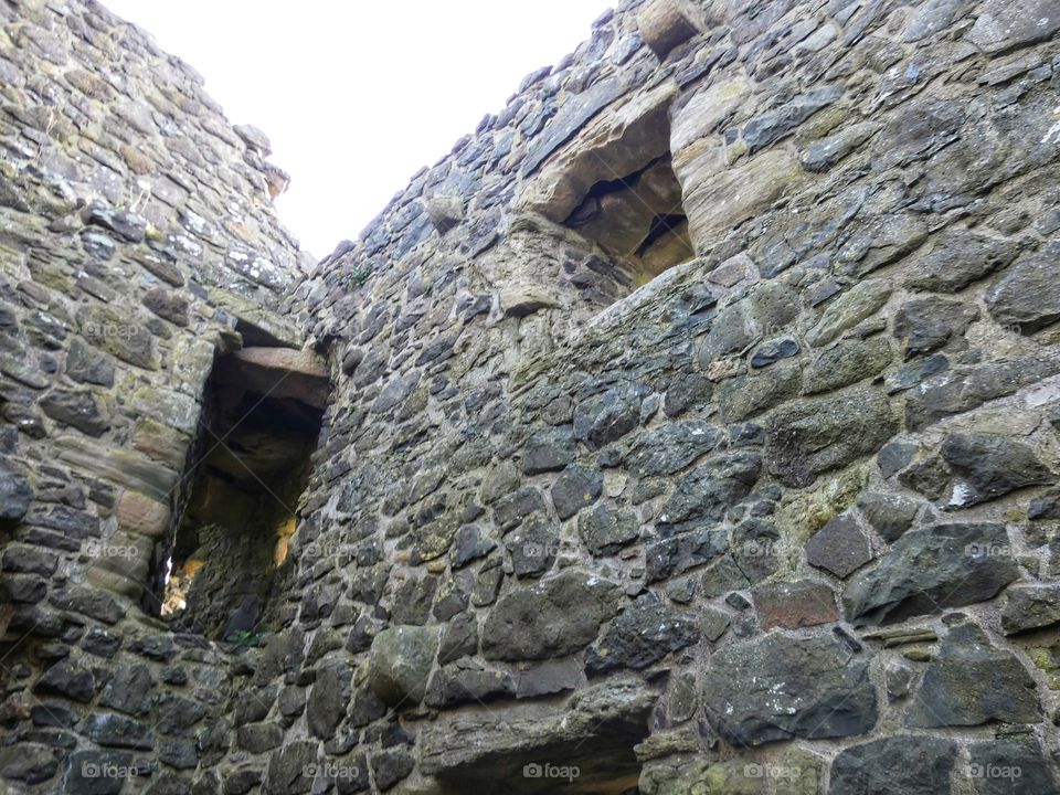 Inside the Dunure Castle ruins