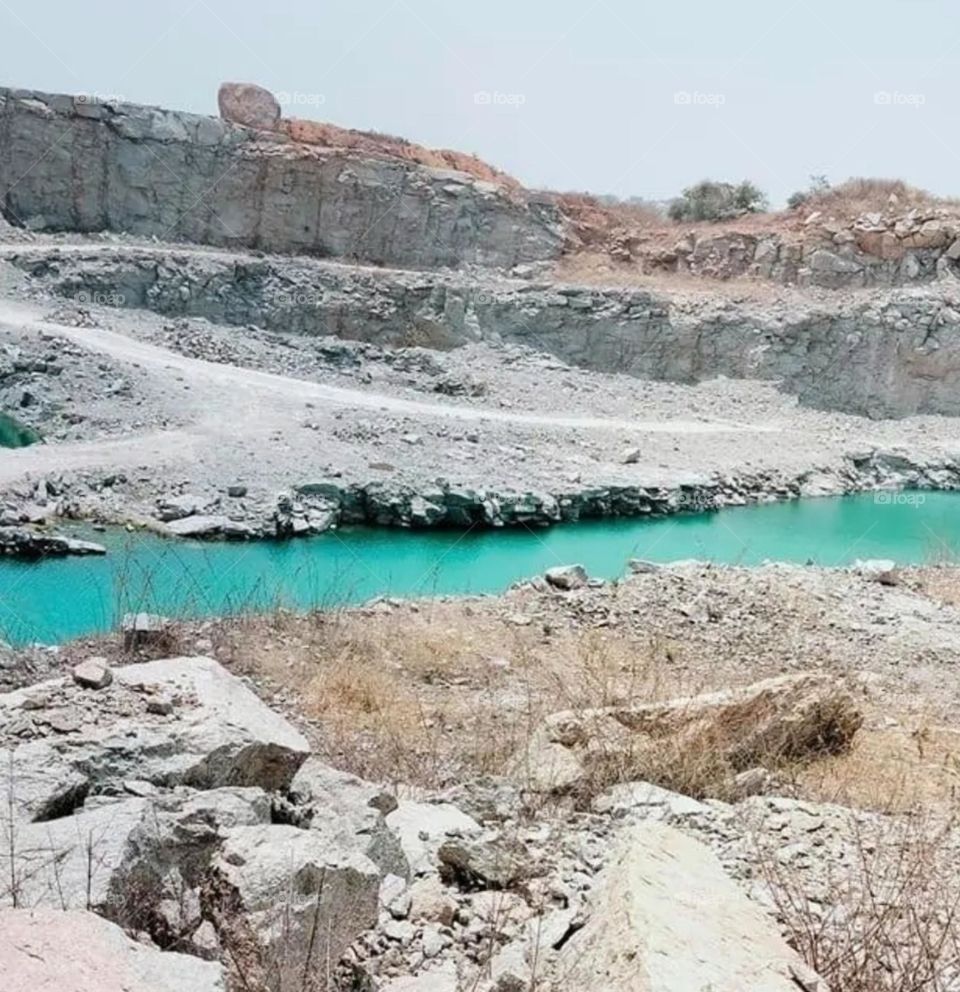 A most beautiful and attractive view of the hill. Illegal mining of which has been going on unabated for many years.