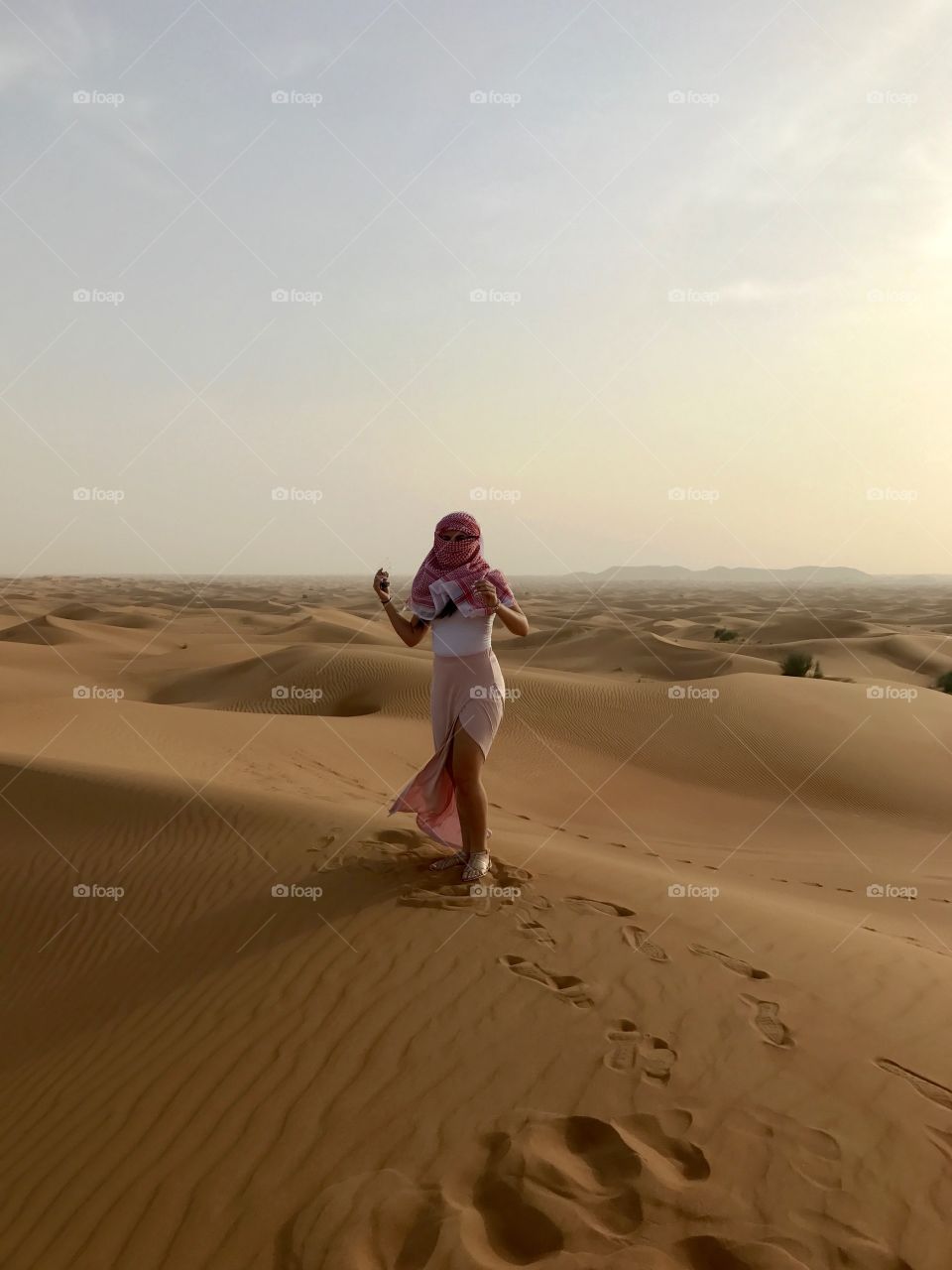 Women  in the desert