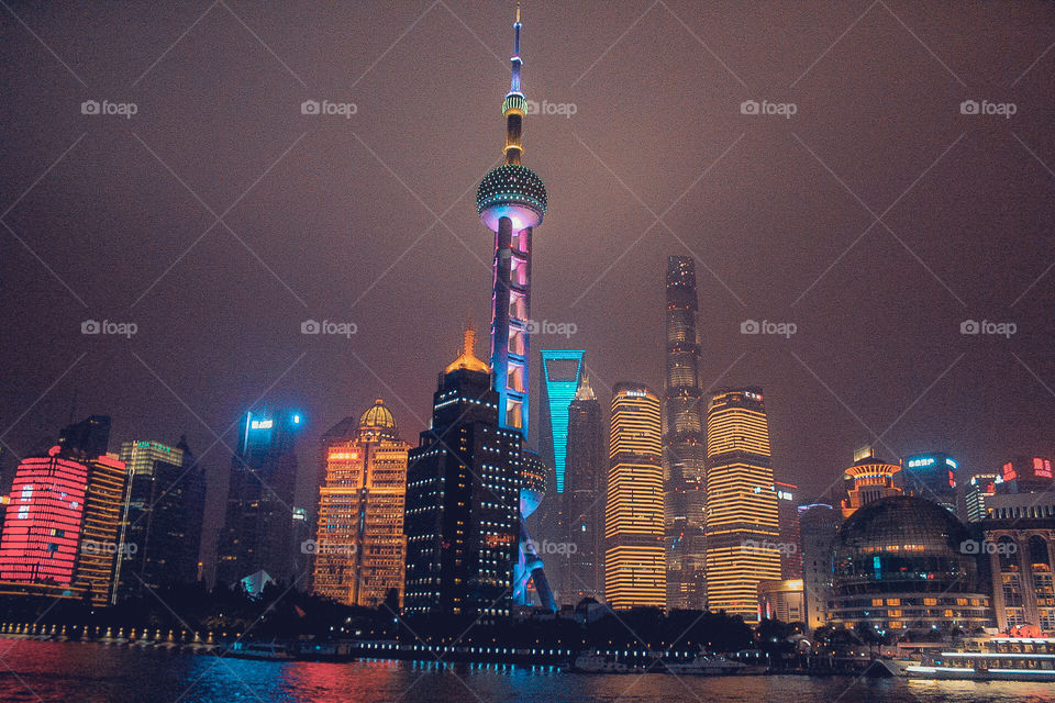 Shanghai China city skyline