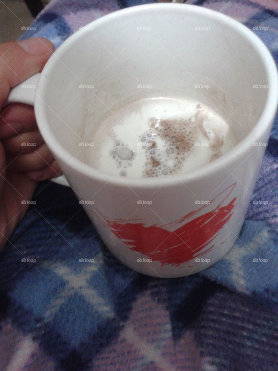 chocolate quente.